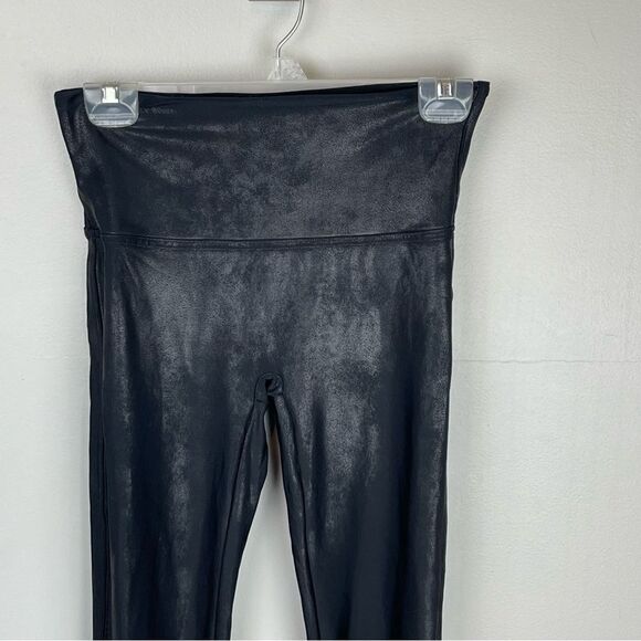 SPANX Faux Leather Leggings Black L - Picture 4 of 8